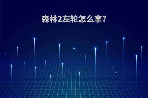 森林2左轮怎么拿?
