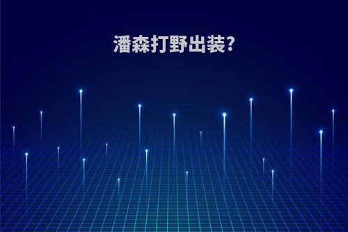 潘森打野出装?