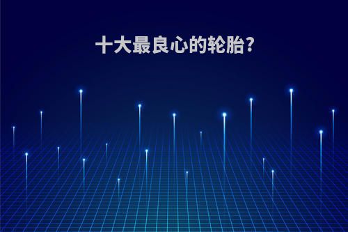 十大最良心的轮胎?