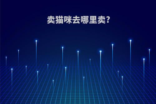 卖猫咪去哪里卖?