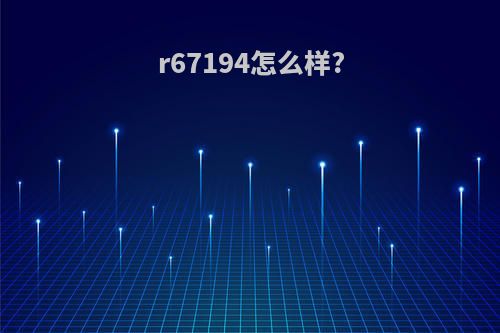 r67194怎么样?