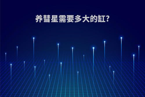 养彗星需要多大的缸?