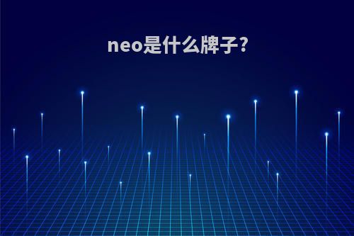 neo是什么牌子?