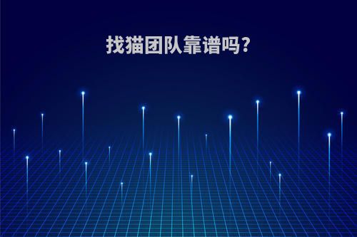 找猫团队靠谱吗?
