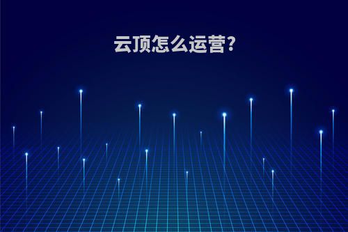 云顶怎么运营?