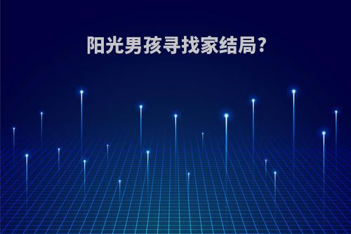 阳光男孩寻找家结局?